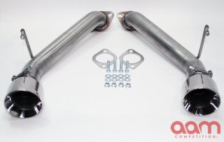 AAM Competition - AAM Competition 370Z S-LINE Short Tail Exhaust (Polished Tips)