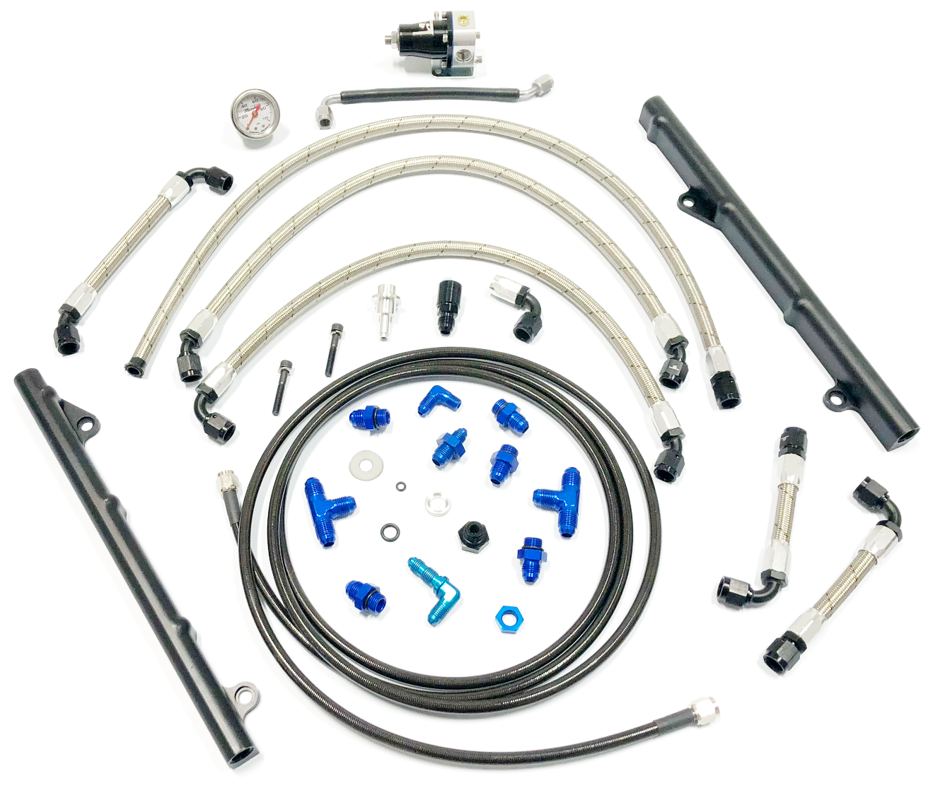 AAM Competition 350Z Fuel Return System with Billet Fuel Rails