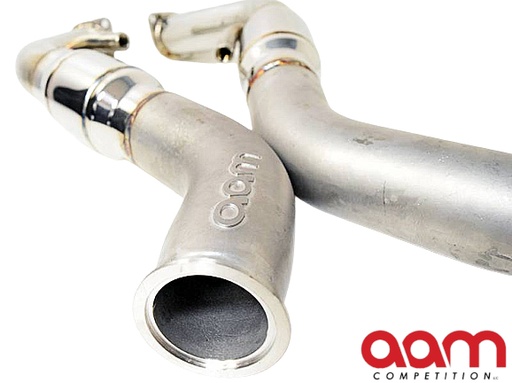 [AAMCQ50E-CDP-RES] AAM Competition Q50/Q60 3.0t Cast Full Downpipes - Resonated