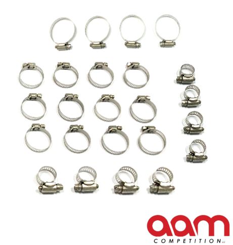 [AAMCQ50H-PHKClamps] AAM Competition Q50 & Q60 Premium Silicone Hose Kit Clamp Set